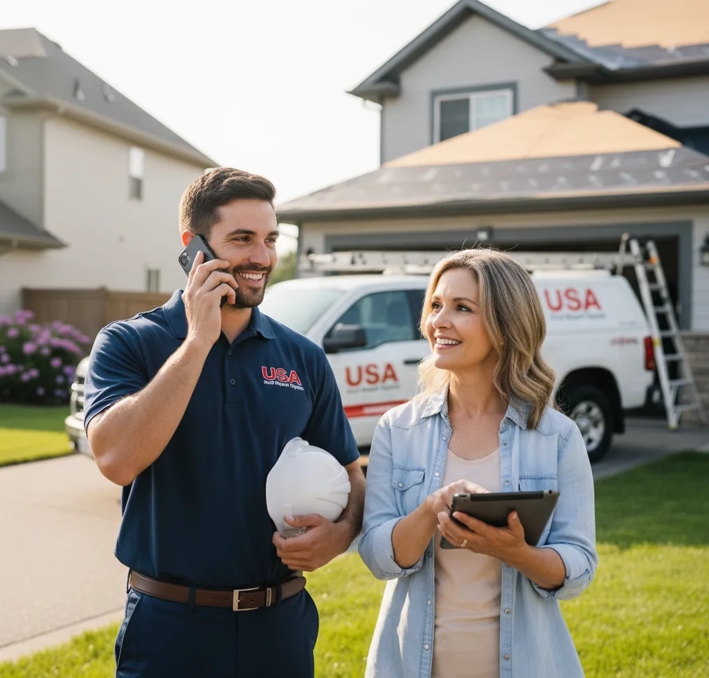 USA Roof Repair Experts customer support in Pinola